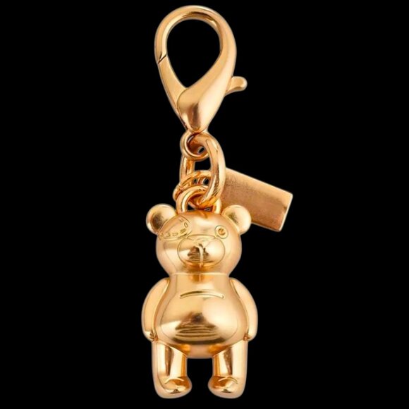 Unbranded Handbags - Luxury Gold Mini Teddy Bear Keychain Charm Pendant for handbag, purse, keys